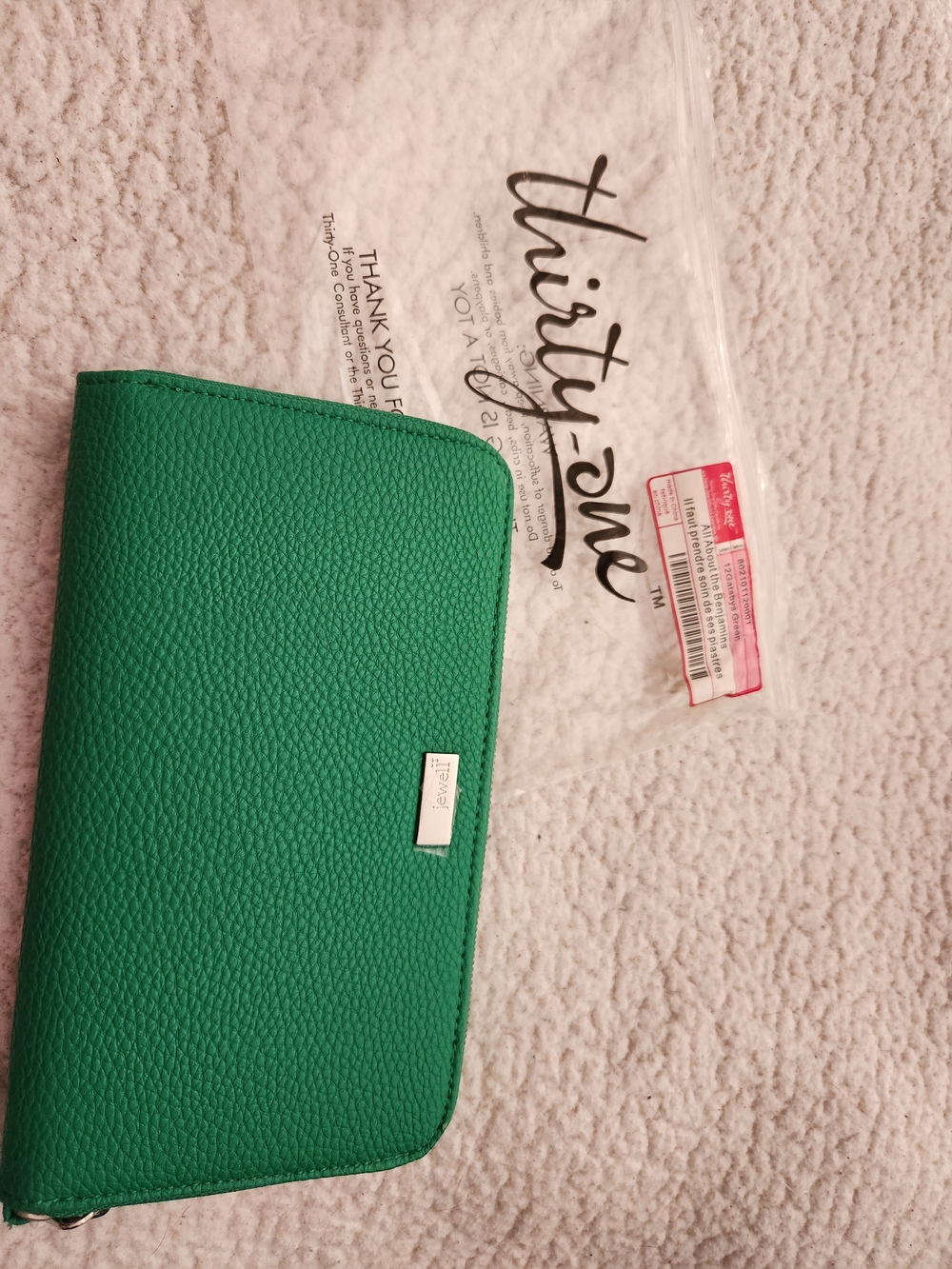 All About The Benjamins Zip Wallet by Jewell by Thirty-One